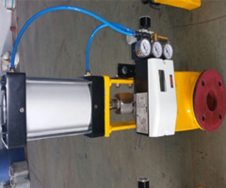 氣動氣缸式管夾閥（帶定位器型）